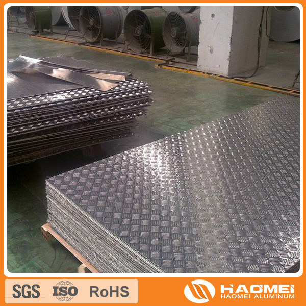 4" x 8" aluminum tread plate